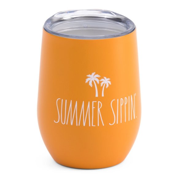 Rae Dunn Other - RAE DUNN Stainless Steel Summer Sippin Stemless Wine Glass Tumbler